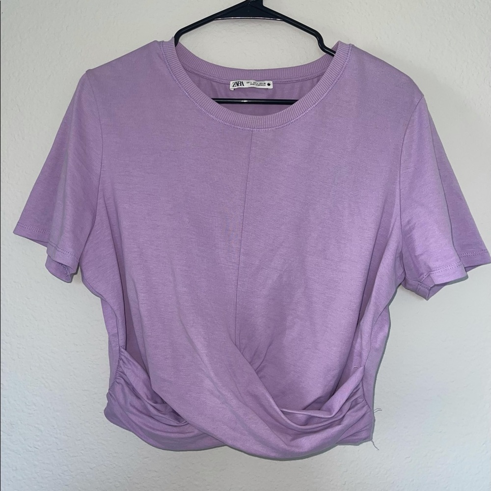 Purple Cropped Zara Top